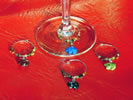 Oso or Bear style wine glass decorations or cup charms.